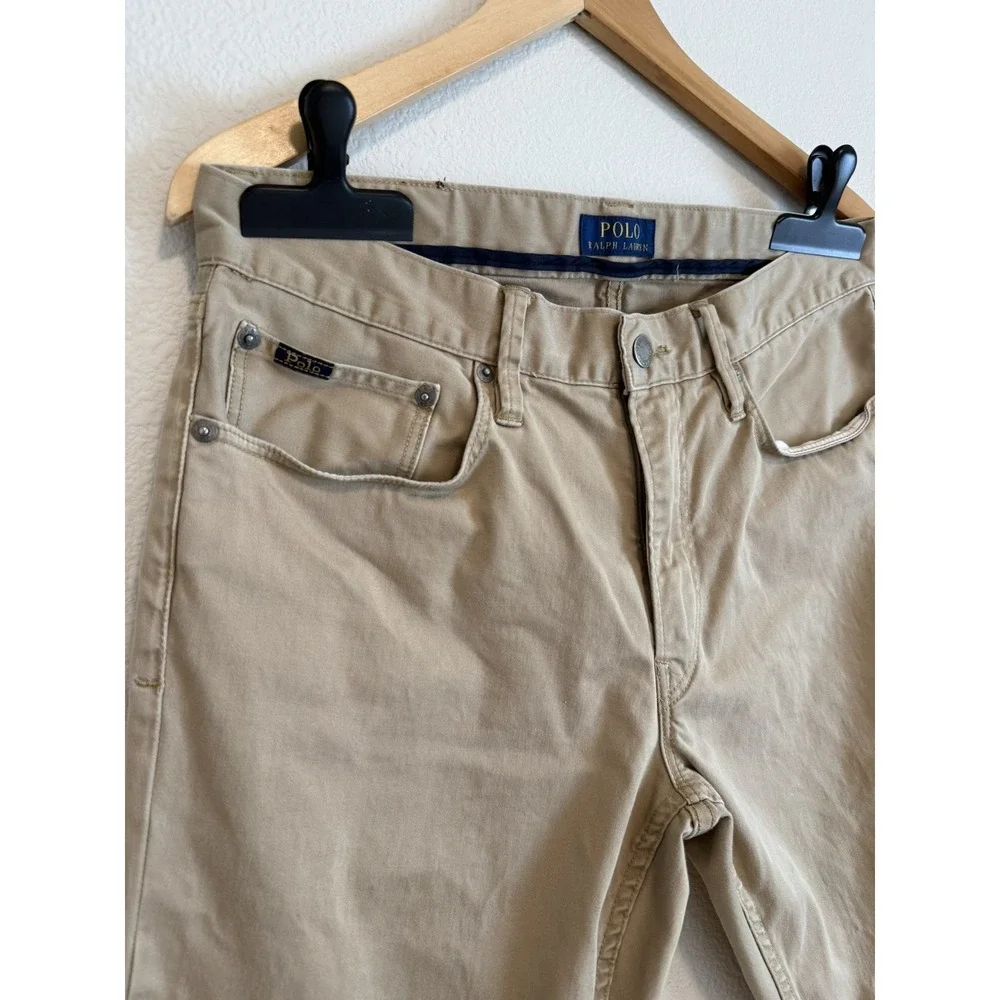 POLO RALPH LAUREN‎ The Prospect Straight Chino Khaki Pants Size 32/30 Cotton